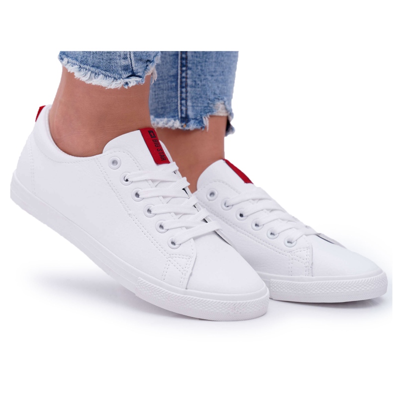 Zapatillas de Mujer Big Star con Correa Blanco DD274685
