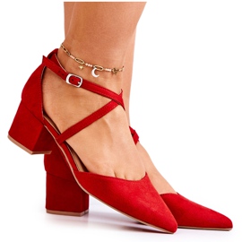 PS1 Zapatos de salón con tacón para mujer en rojo Spitz Cosmo