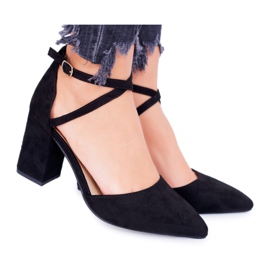 PS1 Zapatos de salón con tacón para mujer en Spitz Black Cosmo negro