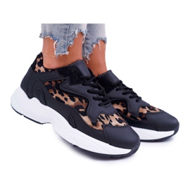 FRJ Zapatos Deportivos Mujer Leopardo Negro Mezeno FRJ Zapatos Deportivos Mujer Leopardo Negro Mezeno