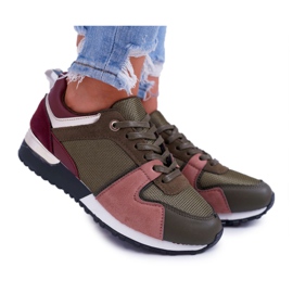 FRJ Zapatillas Deportivas Mujer Verde Merido multicolor