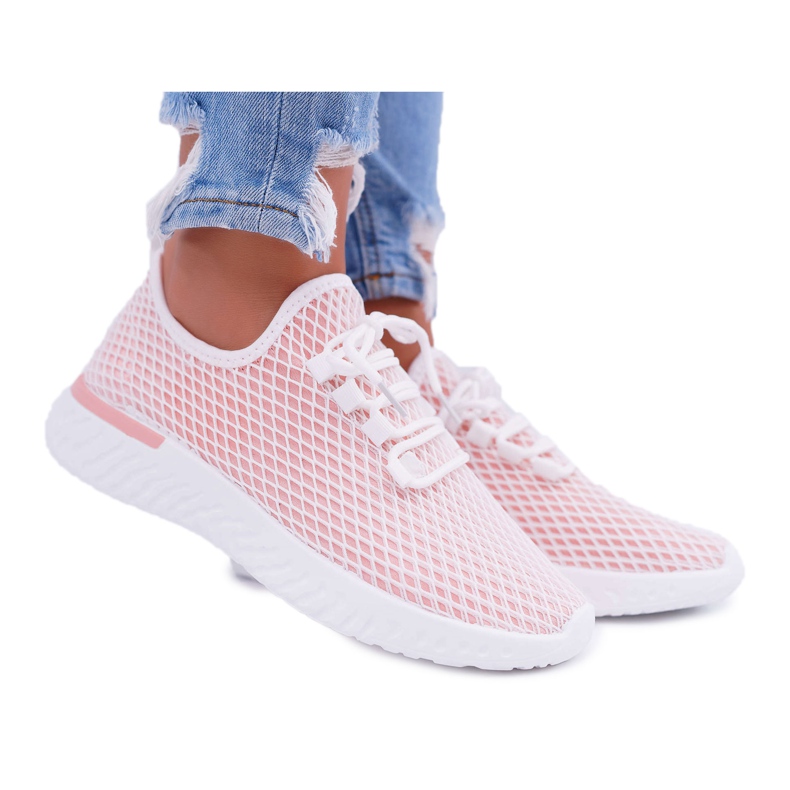Zapatillas Deportivas Mujer Malla Rosa Fionce rosado