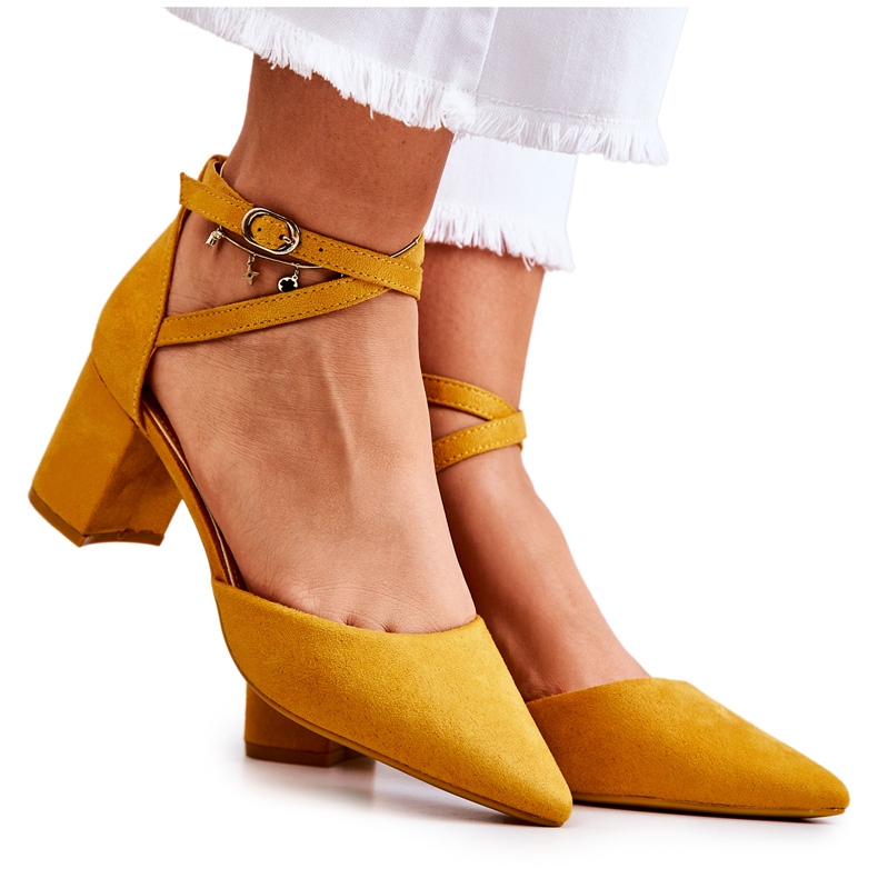 PS1 Zapatos de salón con tacón para mujer en Spitz Yellow Cosmo amarillo PS1 Zapatos de salón con tacón para mujer en Spitz Yellow Cosmo amarillo