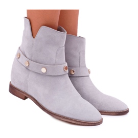 Botas de Mujer Laura Messi 1890 Suede Leather Gris Darmah
