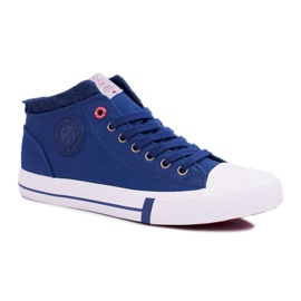 Zapatillas de Hombre High Cross Jeans Tela Azul Marino DD1R4057