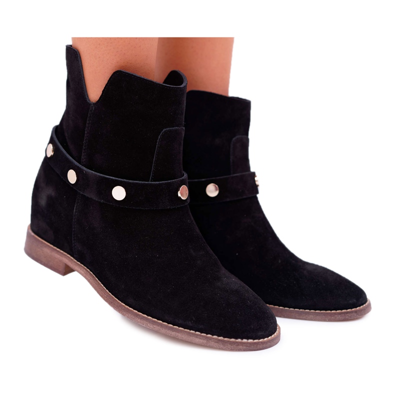Botas de Mujer Laura Messi 1890 Suede Leather Negro Darmah