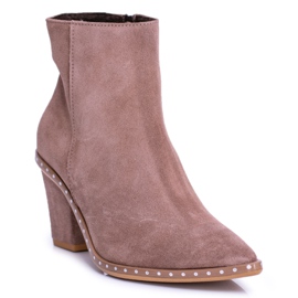 Deoni Botas Mujer Piel Beige Sonoma Deoni Botas Mujer Piel Beige Sonoma