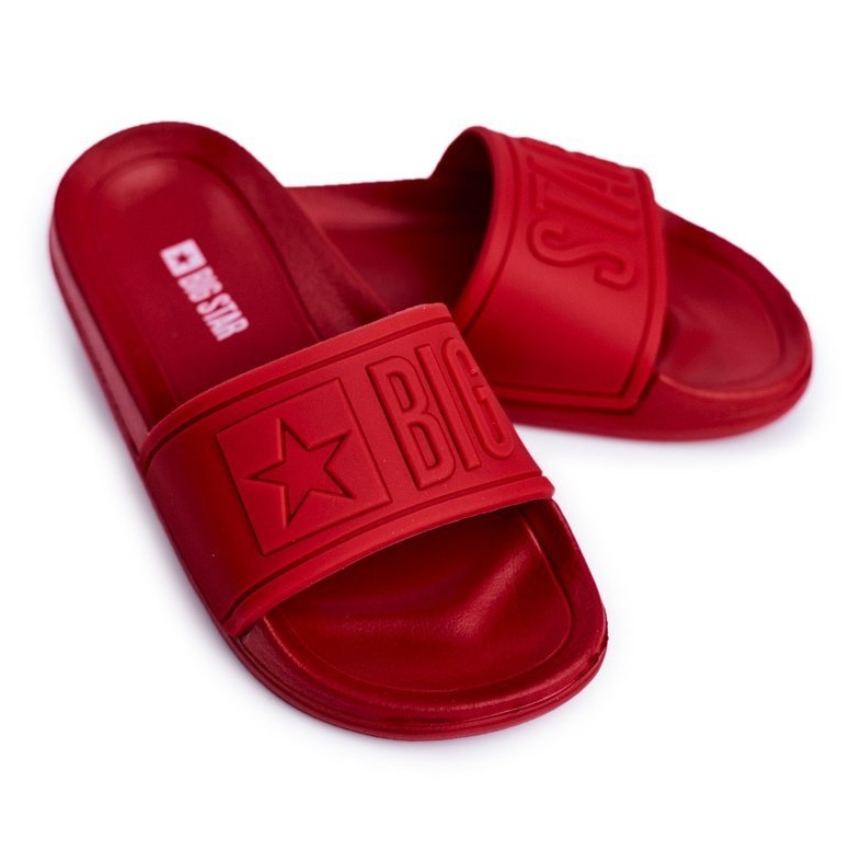 Pantuflas para niños Big Star Red DD374156 rojo
