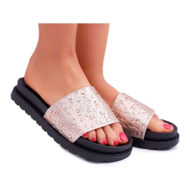 Pantuflas de Mujer con Circonita Champagne XTI 48821 rosado