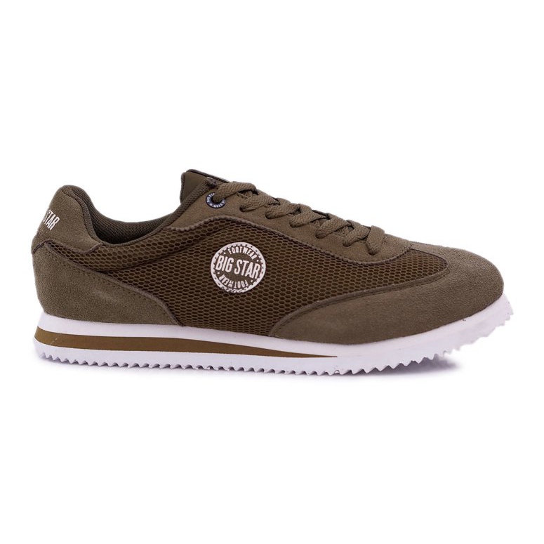 Zapatos deportivos de hombre Big Star Khaki DD174088 verde