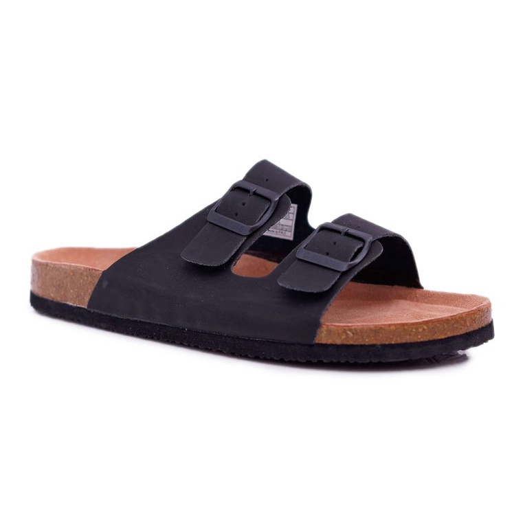 Pantuflas De Hombre Con Hebillas Big Star Negras DD174605 negro