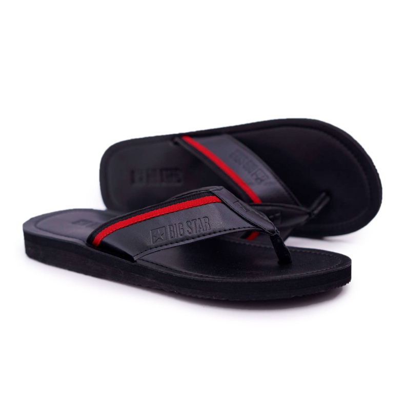 Pantuflas de Hombre Chanclas Big Star Black DD174678 negro