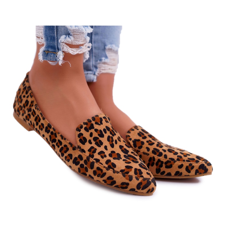 Mocasines de mujer Lu Boo Leopard Magnus marrón