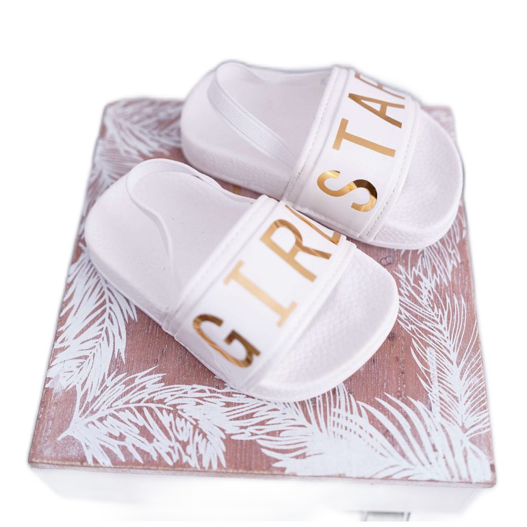 FRROCK Zapatillas Niña Niños Letras Doradas Niña Estrella Blanco Bambi