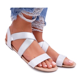 EVE Sandalias Elegantes de Mujer Silver Carme gris