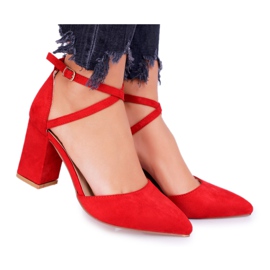 PS1 Zapatos de tacón para mujer en Spitz Red Traffic rojo