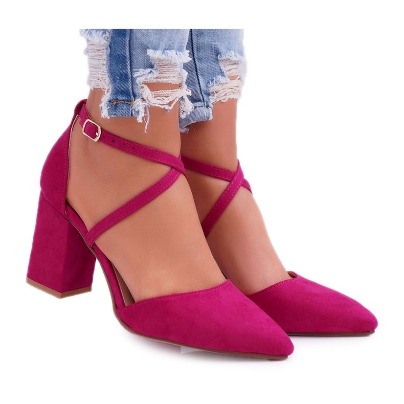 SEA Zapatos de tacón para mujer en color fucsia tráfico de Spitz rosado