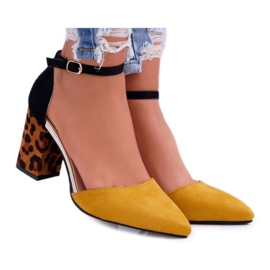 PS1 Zapatos De Tacón De Mujer Leopardo Amarillo Ferri marrón negro multicolor PS1 Zapatos De Tacón De Mujer Leopardo Amarillo Ferri marrón negro multicolor