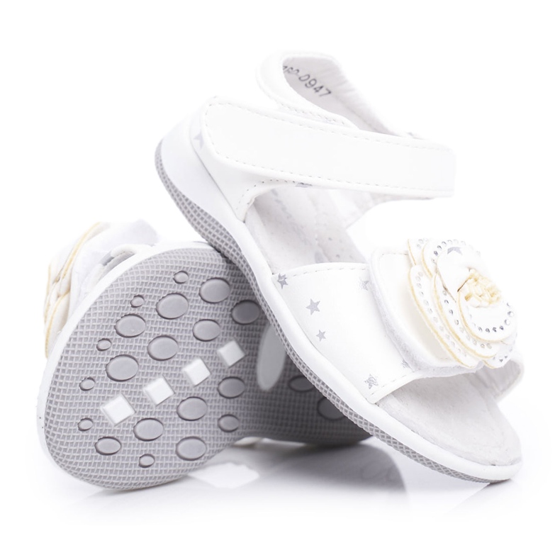EVE Sandalias Infantiles Con Velcro Para Niña Flamenco Blanco