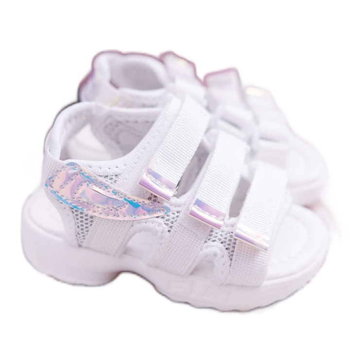 FRROCK Sandalias Infantiles Con Velcro Para Niña Blanca Kimmi blanco