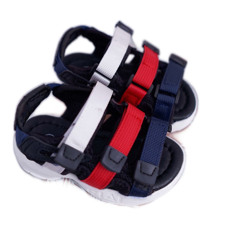 FRROCK Sandalias Infantiles Con Velcro Para Niña Niño Negro Fima