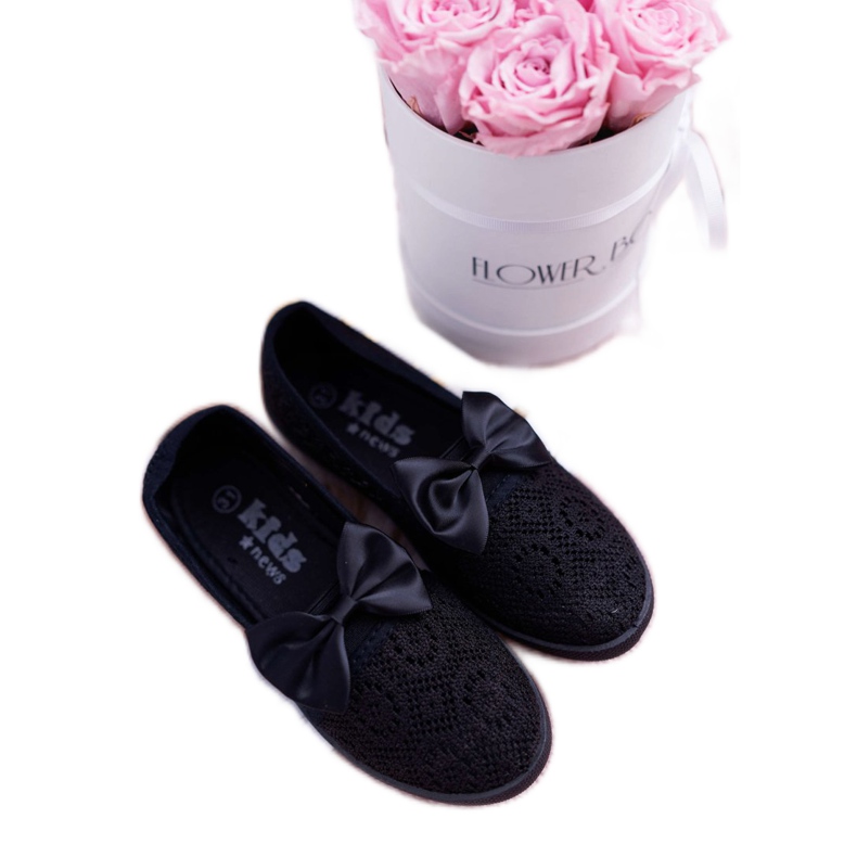EVE Zapatos deportivos Dudi de encaje negros para niños