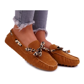 Mocasines Mujer Lu Boo Comfortable Camel Plummy marrón