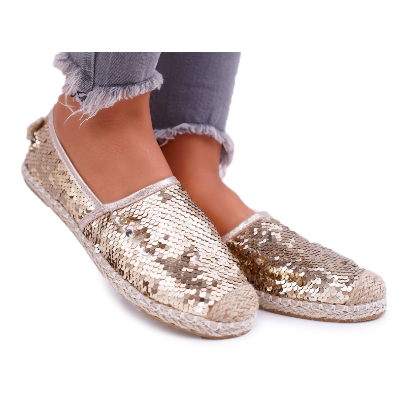 Alpargatas de Mujer Lu Boo Gold Sequins Destino dorado Alpargatas de Mujer Lu Boo Gold Sequins Destino dorado