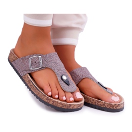 EVE Pantuflas Gris Mujer Baisan