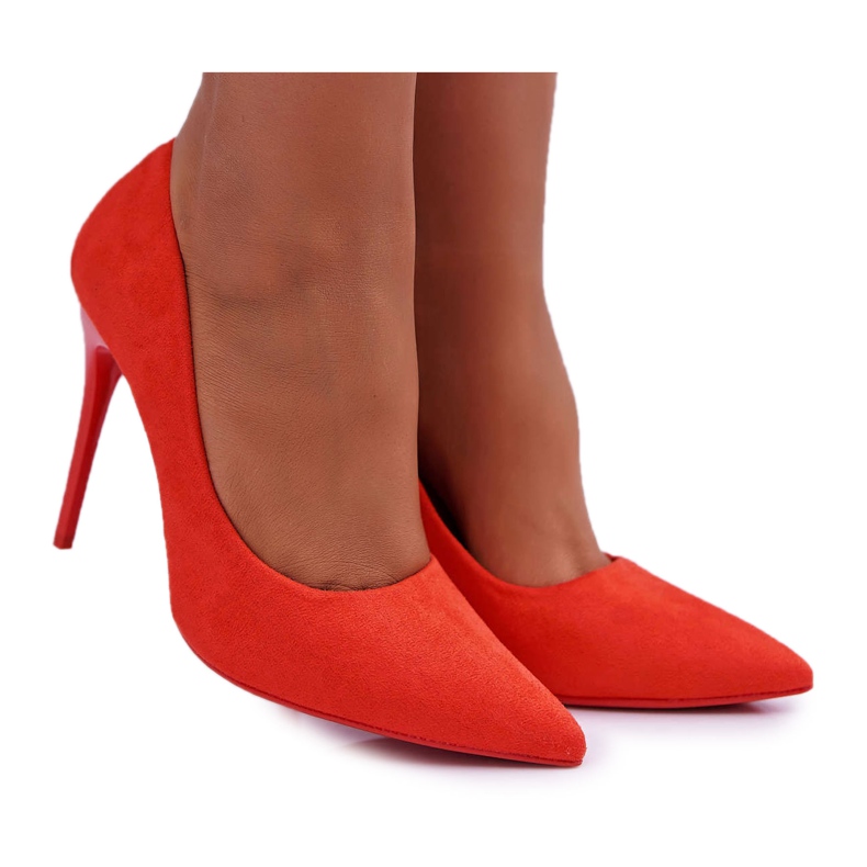 PS1 Stilettos Mujer Ante Naranja Yanna