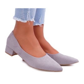PS1 Zapatos de salón clásicos para mujer de ante gris Rheya