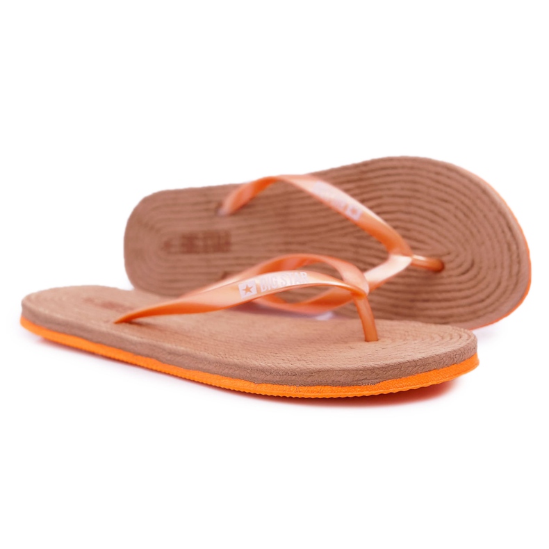 Pantuflas de Mujer Chanclas Big Star Orange AA274A120 naranja