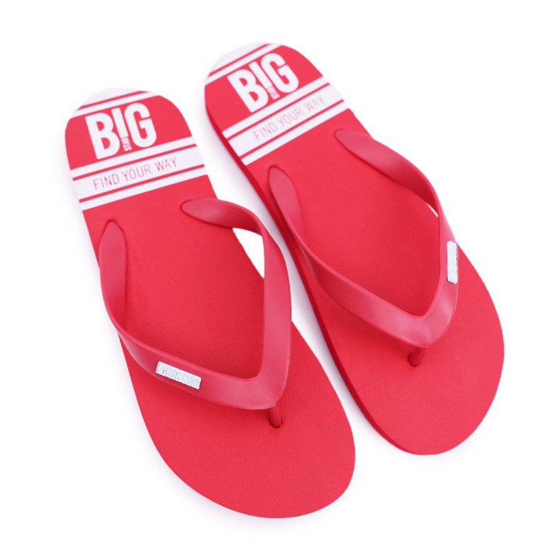 Pantuflas de Hombre Chanclas Big Star Red AA174416 rojo