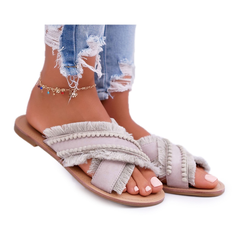 Zapatillas Material Mujer Vices 7269 Beige Jamen