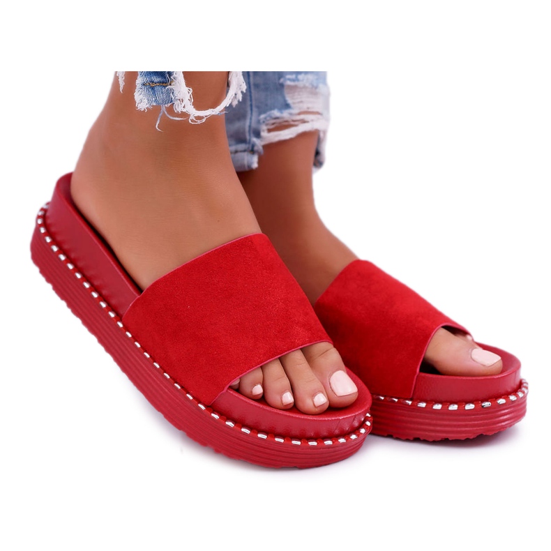 Pantuflas Altas Mujer Red Kadela rojo Pantuflas Altas Mujer Red Kadela rojo