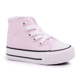 FRROCK Zapatos deportivos clásicos para niños Filemon rosa altos rosado