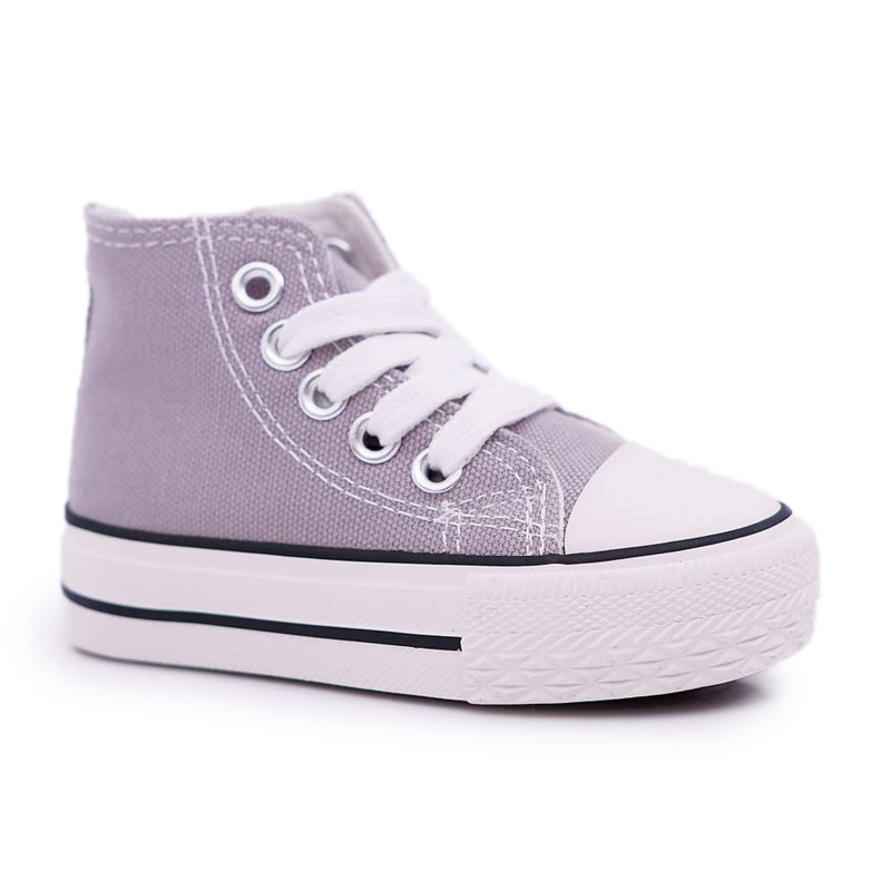 FRROCK Zapatillas Clásicas Infantiles Altas Con Cremallera Gris Filemon