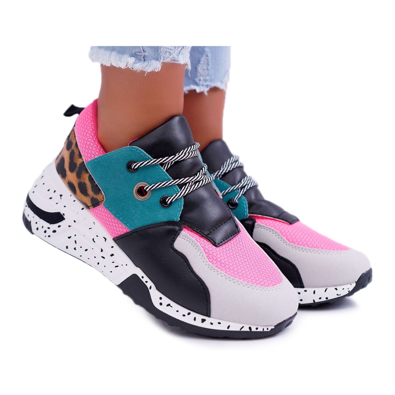 FRJEIN Zapatillas Deportivas Mujer Leopard Mix Timoti multicolor