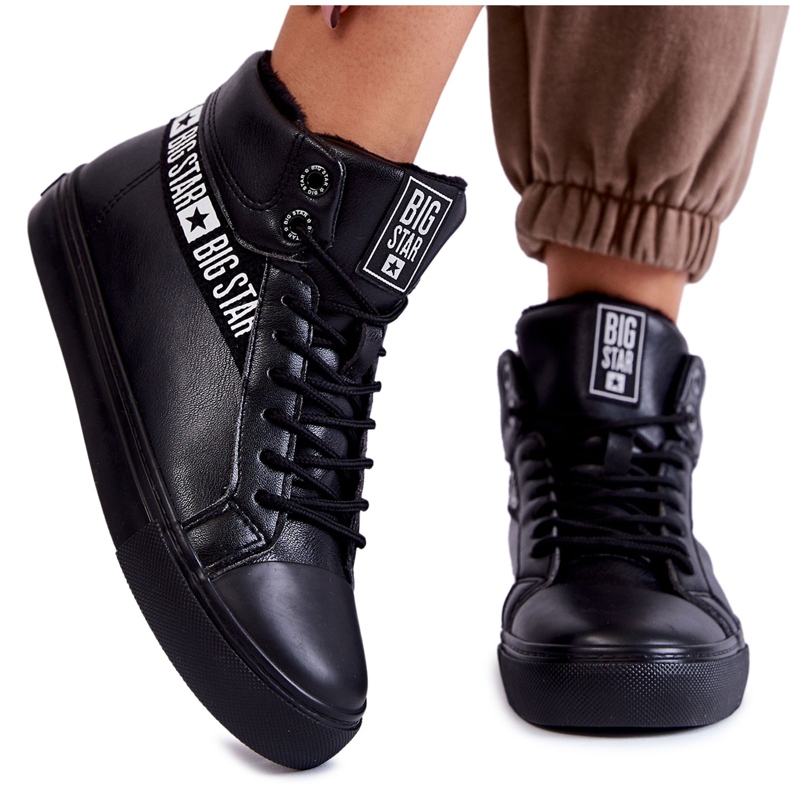 Zapatillas de Mujer Big Star High Black EE274355 negro