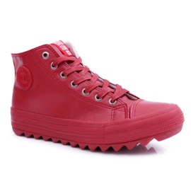 Zapatillas de Mujer Big Star High Warm Red EE274112 rojo
