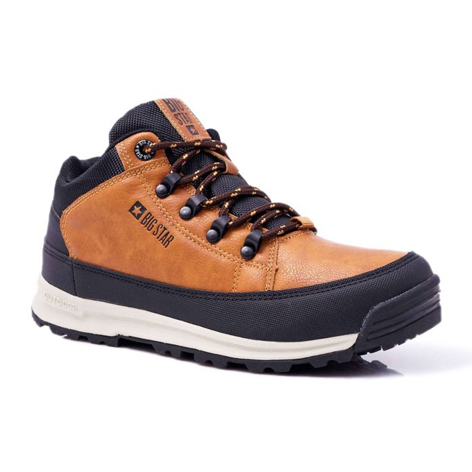 Zapatos de trekking para hombre Big Star High Outdoor Camel EE174464 marrón