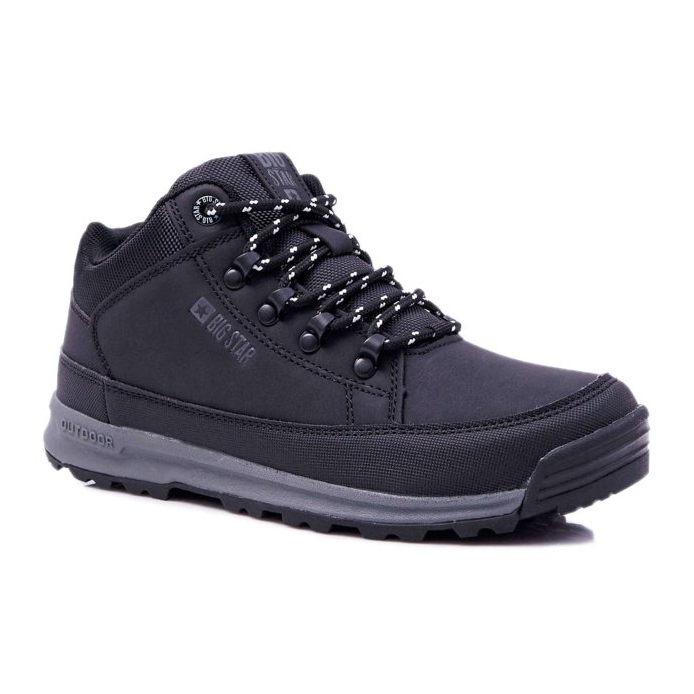 Zapatos de trekking para hombre Big Star High Outdoor Black EE174465 negro