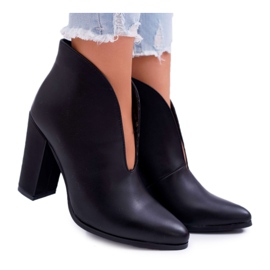 SEA Botas de mujer en el talón sin cordones en negro Mantana SEA Botas de mujer en el talón sin cordones en negro Mantana