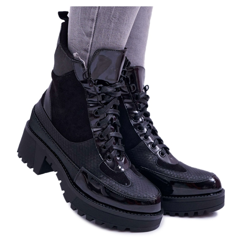 Botas altas de mujer Black Trappers Nemtere negro