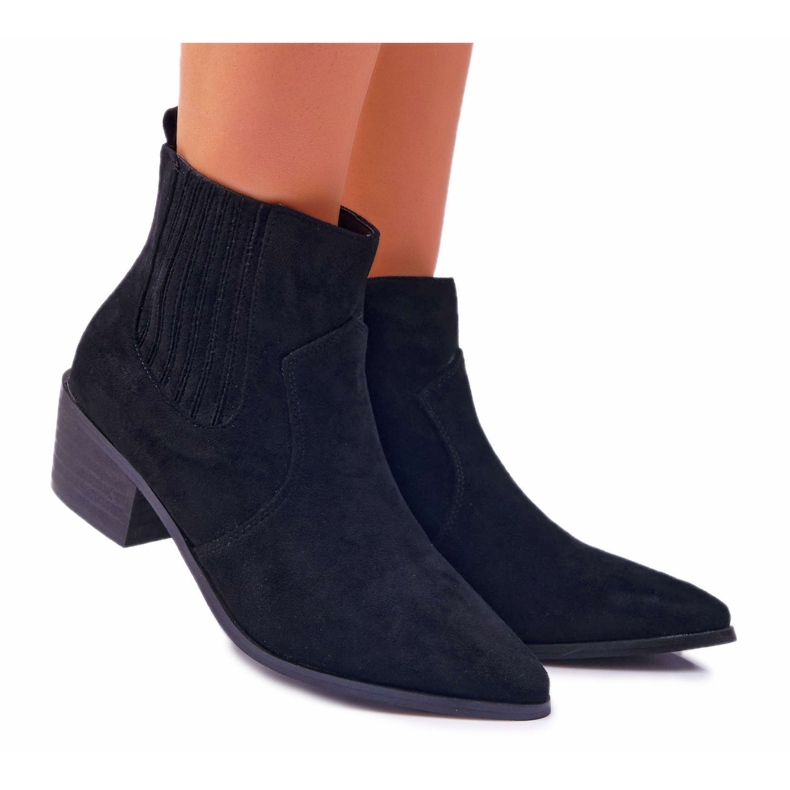 Botas de mujer con tacón plano Negro Umberco