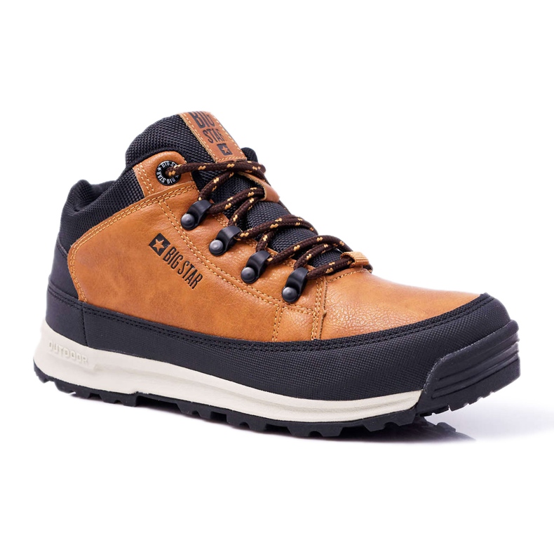 Zapatos de trekking para jóvenes Big Star High Outdoor Camel EE274815 marrón