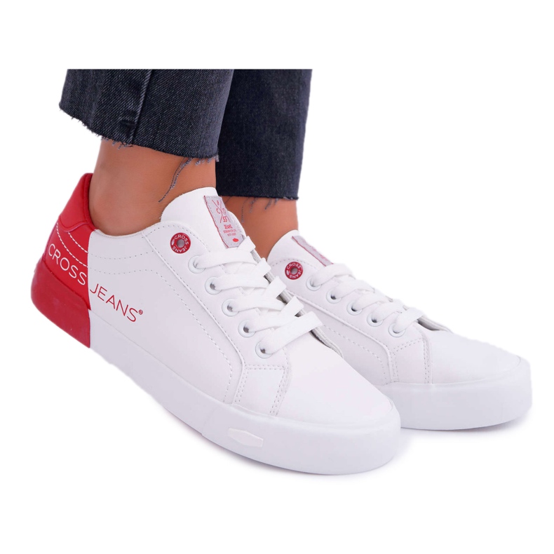 Zapatillas de Mujer Cross Jeans Blancas EE2R4016C blanco rojo