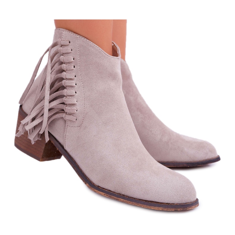 Botas Vaqueras Mujer Beige Agnes Botas Vaqueras Mujer Beige Agnes