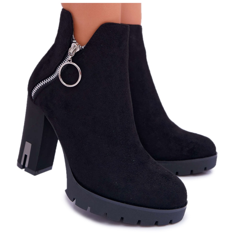 BUGO Botas de mujer negras DubiDa con tacón alto negro