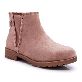 POPA Botas Infantiles Tacón Plano Caqui Sicarro